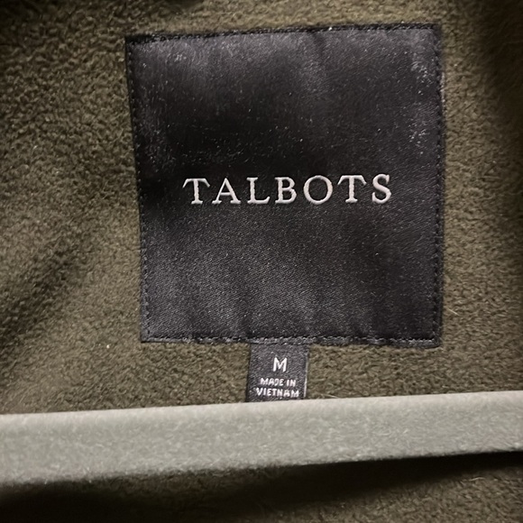 Talbots Women's Medium Green Quilted Zip Vest W/Pockets + Brown and Gold Accents - Picture 2 of 15